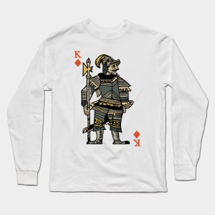 Original Standard Character of Playing Card King of Diamonds Long Sleeve T-Shirt